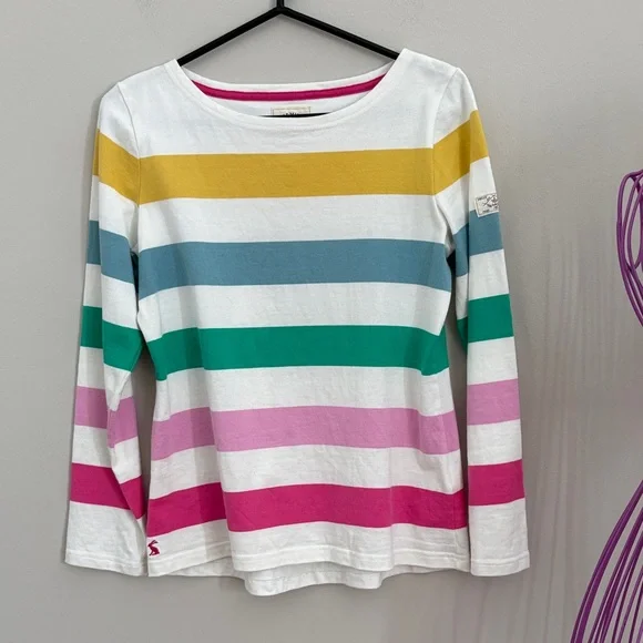 Joules Multicolor Striped Long Sleeve Top - Picture 1 of 10
